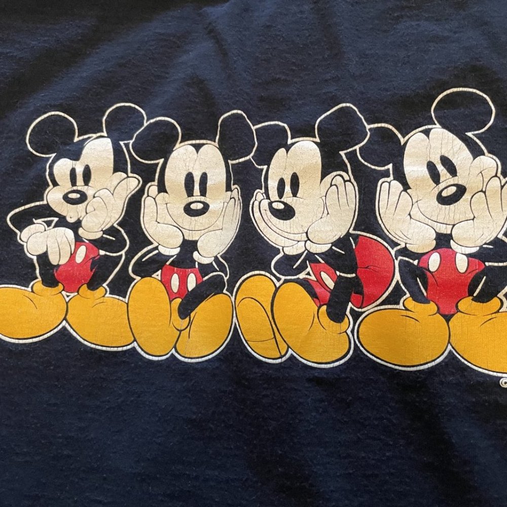 Blk Mickey Tshirt. Lge, gently used - Picture 3 of 5